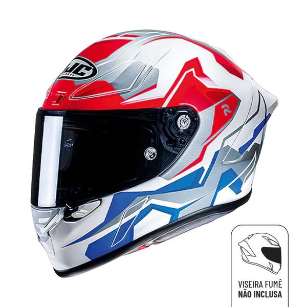 Imagem de Capacete Hjc Rpha 1 Nomaro Vermelho Branco Azul E Cinza 58