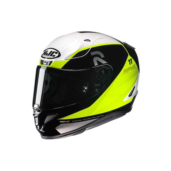 Imagem de Capacete Hjc Rpha 11 Texen Preto Verde E Branco 56