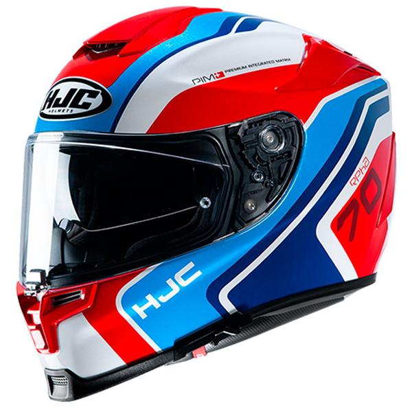 Imagem de Capacete Hjc Rpha 70 Kroon Vermelho Azul E Branco 56 F016