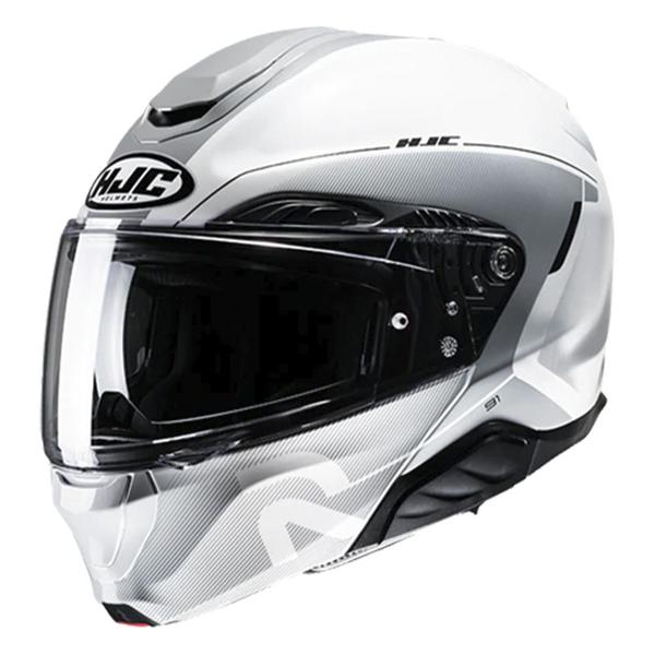 Imagem de Capacete Hjc Rpha 91 Combust Branco E Chumbo 58