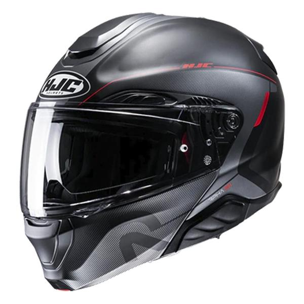 Imagem de Capacete Hjc Rpha 91 Combust Preto Chumbo E Vermelho 58 F016