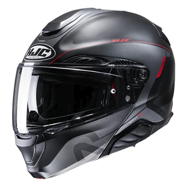 Imagem de Capacete Hjc Rpha 91 Combust Preto Chumbo E Vermelho 58