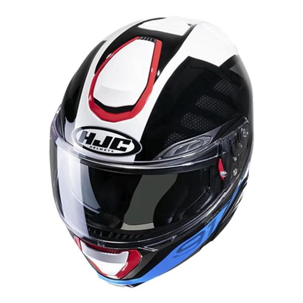 Imagem de Capacete Hjc Rpha 91 Rafino Preto Branco Azul E Vermelho 58 F016