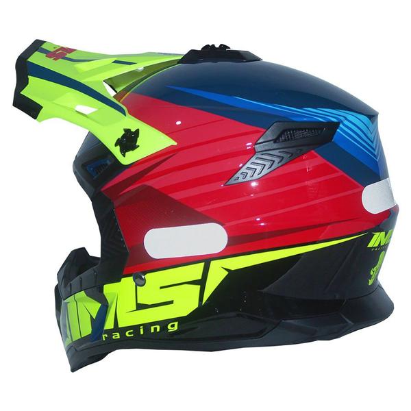 Imagem de Capacete Ims Extreme Vermelho Azul Fluor Trilha Motocross