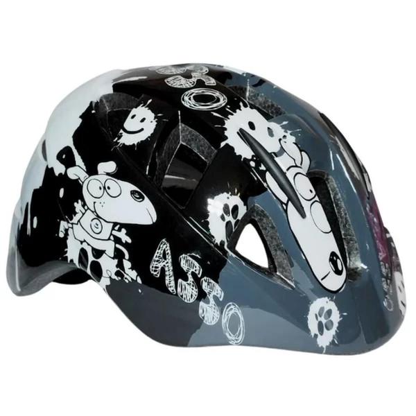 Imagem de Capacete Infantil Bicicleta Garra7 Preto Com Cotoveleira e Joelheira M