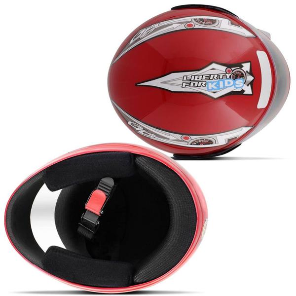 Capacete Infantil Fechado Pro Tork Liberty For Kids Vermelho Imagem de Capacete Infantil Fechado Pro Tork Liberty For Kids Vermelho