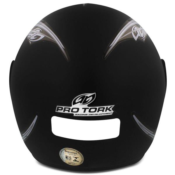 Imagem de Capacete Infantil Fechado Pro Tork Liberty Four Kids Preto Fosco