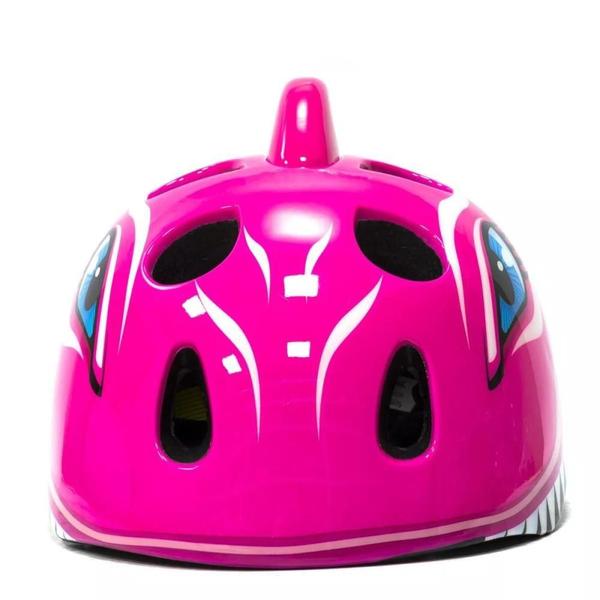 Imagem de Capacete Infantil Kids Tubarão Rosa (49-55cm) para Bike Ciclismo 