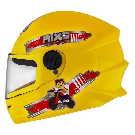 Imagem de Capacete Infantil Mixs Start Kids Blocks Tamanho 54