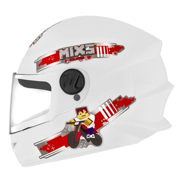 Imagem de Capacete Infantil Mixs Start Kids Blocks Tamanho 54