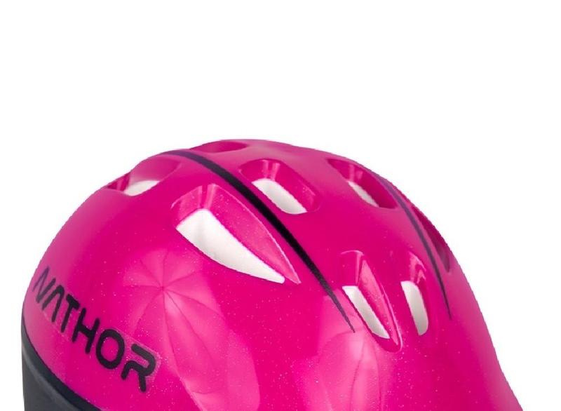 Imagem de Capacete Infantíl Nathor - Rosa 50 a 56 Cm