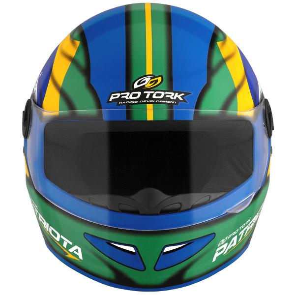 Imagem de Capacete Integral Fechado R8 Pro Tork Patriota