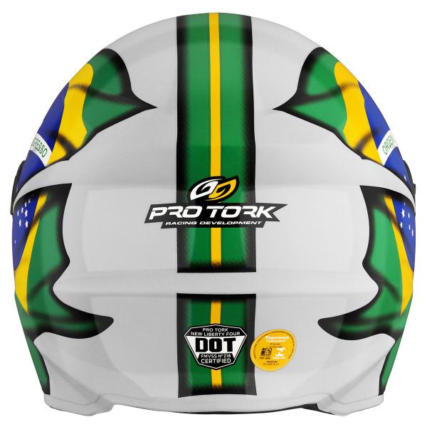 Imagem de Capacete Integral Fechado R8 Pro Tork Patriota