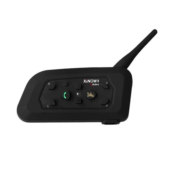 Imagem de Capacete Interfone Bluetooth Xinowy V6 Pro - Comunicador para Motocicleta à Prova d'Água