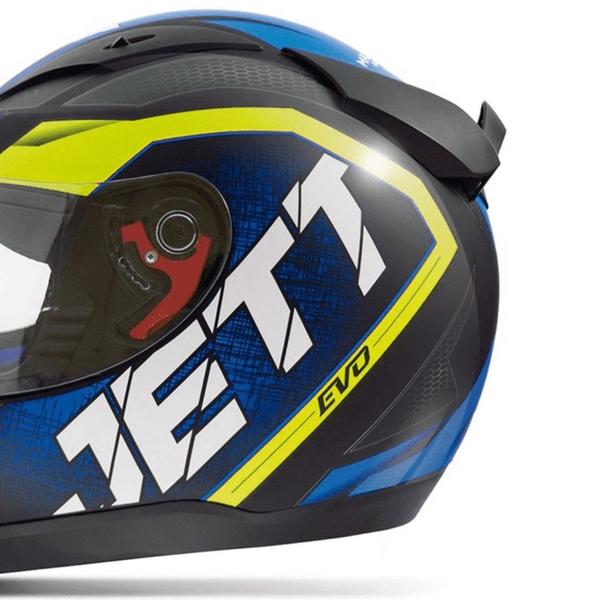 Capacete Jett Evo Line Azul/Amarelo Brilhante Tamanho 56 CAP-695AZAM - Pro Tork Imagem de Capacete Jett Evo Line Azul/Amarelo Brilhante Tamanho 56 CAP-695AZAM - Pro Tork