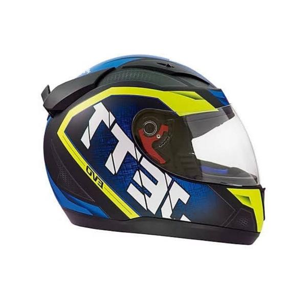 Imagem de Capacete Jett Evo Line Fosco Azul e Amarelo Tamanho 60 Pro Tork - CAP-694AZAM