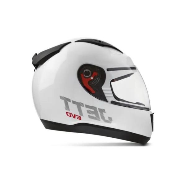 Imagem de Capacete Jett Evo Line Solid Branco - Brilhante Tamanho 56 CAP-695BC - Pro Tork