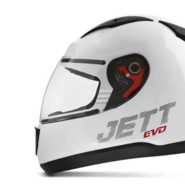 Imagem de Capacete Jett Evo Line Solid Branco Brilhante Tamanho 60 CAP-697BC - Pro Tork