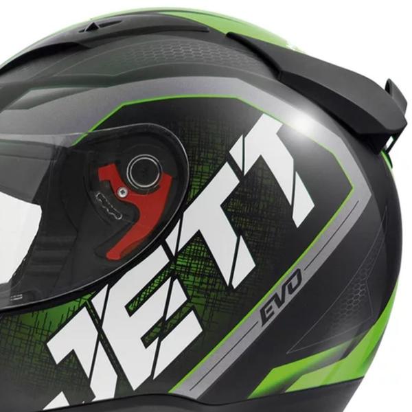 Imagem de Capacete Jett Evo Line Verde Brilhante Tamanho 56 Pro Tork - CAP-695VD