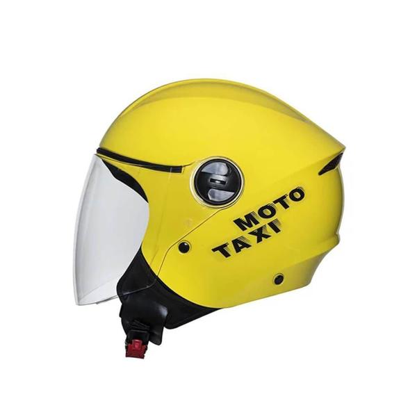 Imagem de Capacete Joy23 San Marino Aberto MotoTaxi Amarelo TAM 58 - Taurus