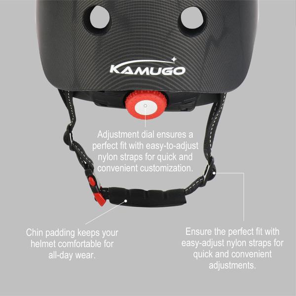 Imagem de Capacete KAMUGO Kids Bike para 2 a 8 anos com conjunto de equipamentos de proteção