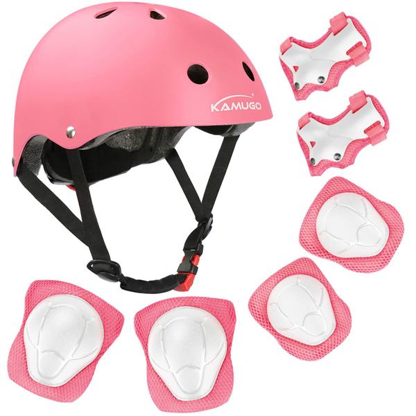 Imagem de Capacete KAMUGO Kids Bike para 2 a 8 anos com conjunto de equipamentos de proteção