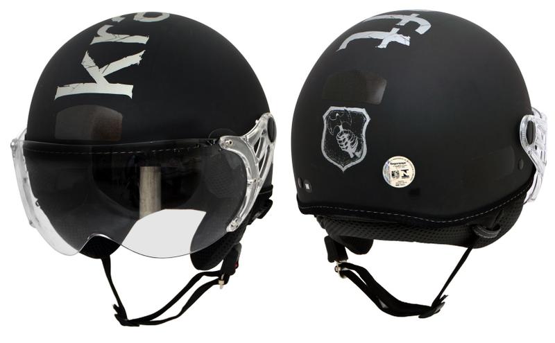 Imagem de Capacete Kraft Plus Preto Prata M 57 - Harley Custom