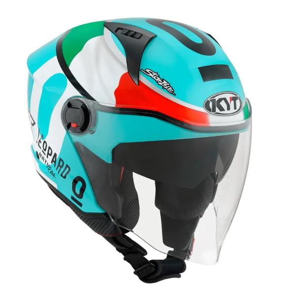 Imagem de Capacete kyt d-city dennis foggia leopard replica l