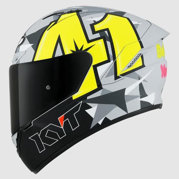 Imagem de Capacete kyt nf-r espargaro replica 2019 matt grey s