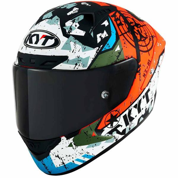 Imagem de Capacete KYT NZ Race Blazing Para Motociclista