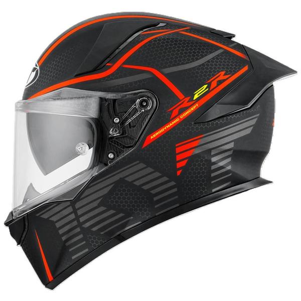 Imagem de Capacete KYT R2R Concept Vermelho Esportivo Moto GP Óculos