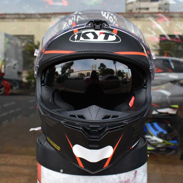 Imagem de Capacete KYT R2R Concept Vermelho Esportivo Moto GP Óculos