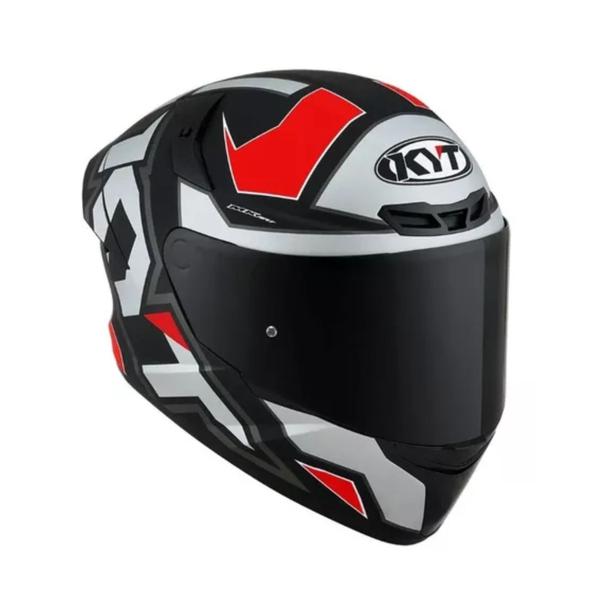 Imagem de Capacete Kyt Tt Course Electron preto vermelho