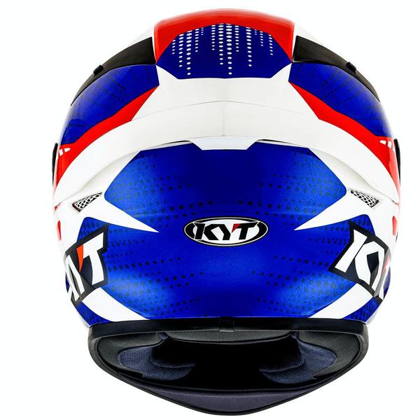 Imagem de Capacete KYT TT-COURSE Gear Azul e Vermelho Brilhante Moto