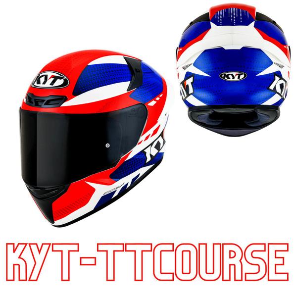 Imagem de Capacete Kyt Tt Course Gear Blue Red Azul Vermelho