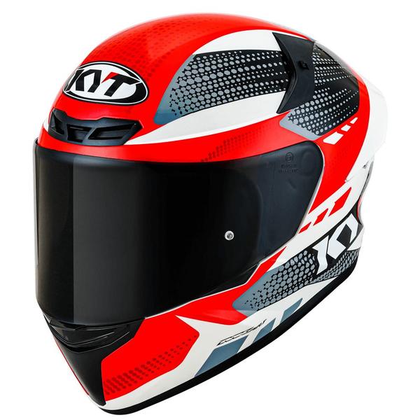 Imagem de Capacete KYT TT Course Gear Preto e Vermelho Mais Viseira Camaleão