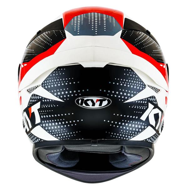 Imagem de Capacete KYT TT Course Gear Vermelho Mais Viseira Camaleão e Spoiler Fumê