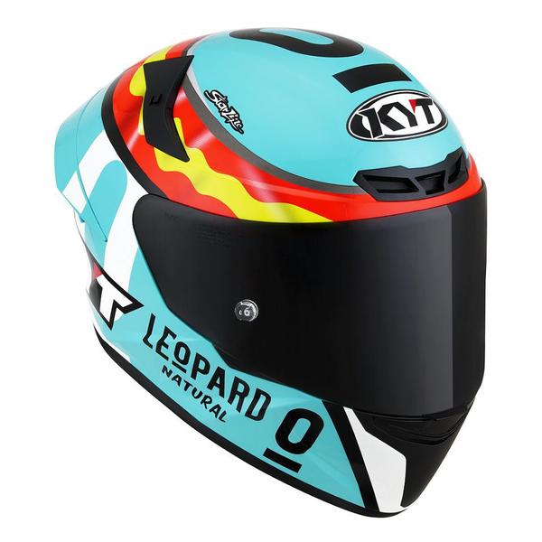 Imagem de Capacete KYT TT Course Jaume Masia Leopard Spain Azul