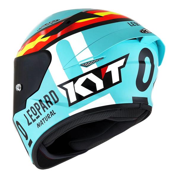 Imagem de Capacete KYT TT Course Jaume Masia Leopardo Azul