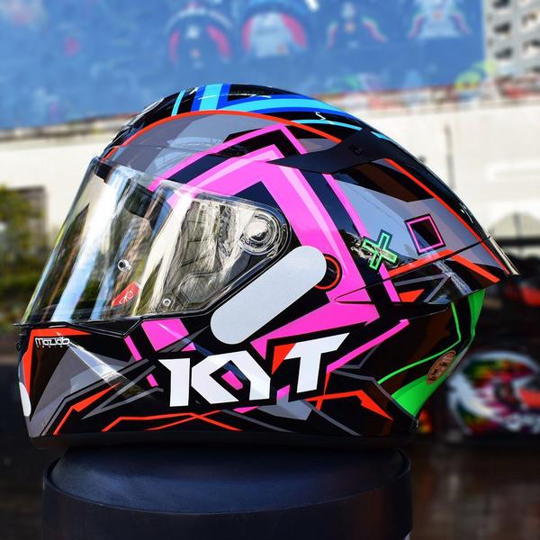 Imagem de Capacete KYT TT Course Ratthapark Play Esportivo Moto GP