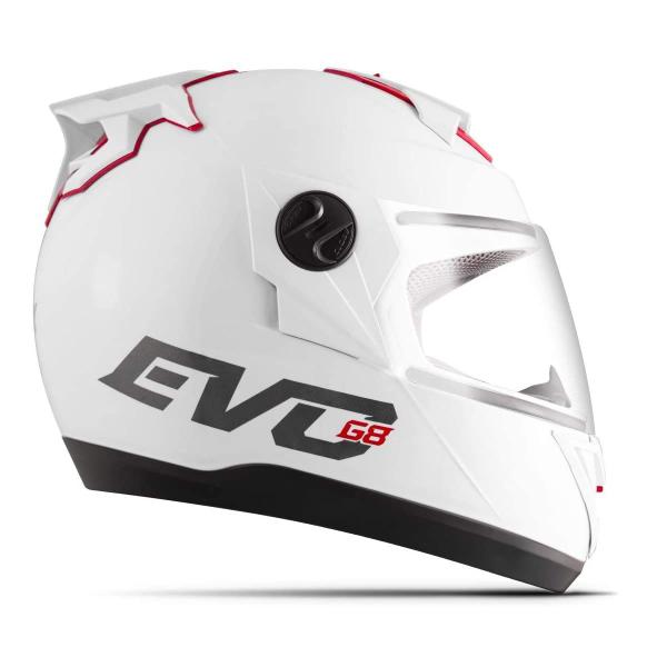 Imagem de Capacete Liberty Evolution G8 EVO Solid Branco Brilhante TAM. 60 Pro Tork CAP-739BC