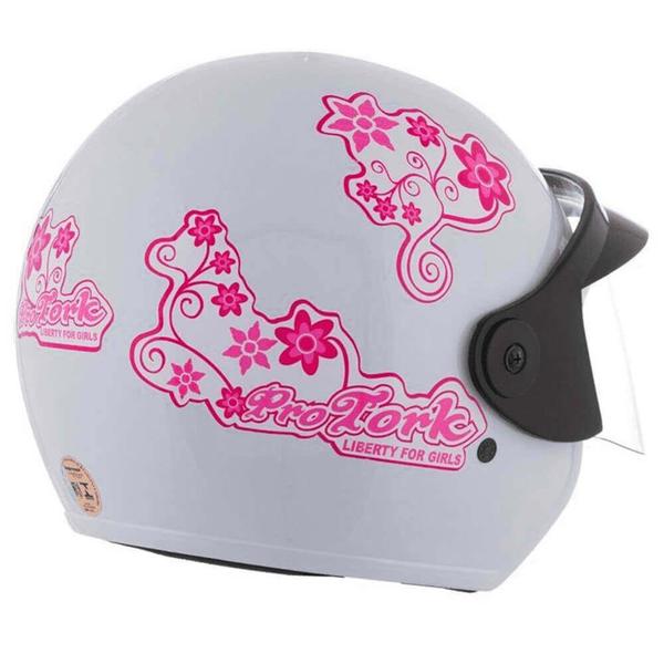 Imagem de Capacete Liberty Three For Girls Branco Tamanho 58 Pro Tork - CAP-54BC