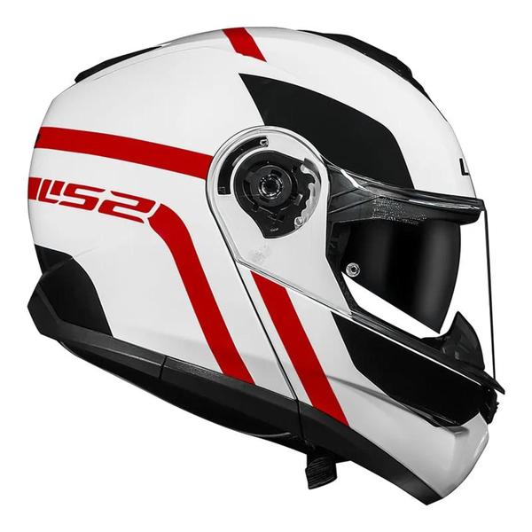 Imagem de Capacete LS FF908 Strobe II Autox Branco/Vermelho