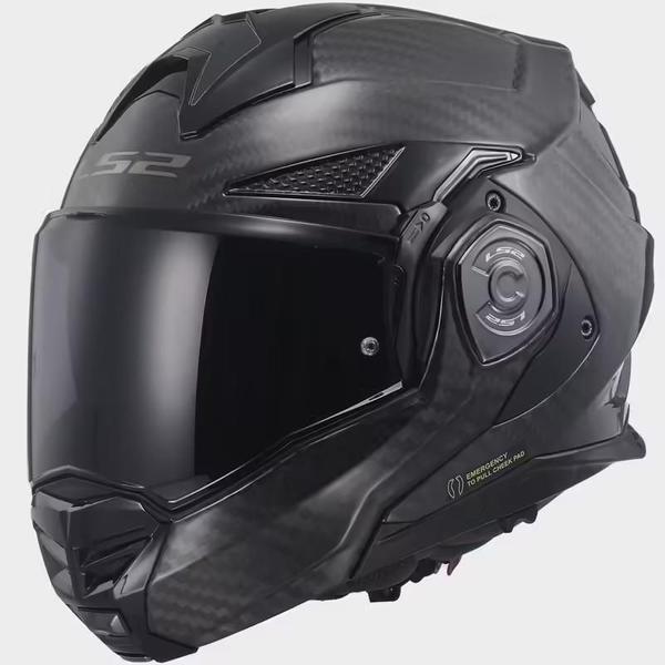 Imagem de Capacete Ls2 AdvantX FF901 Carbon Preto Escamoteável Robocop