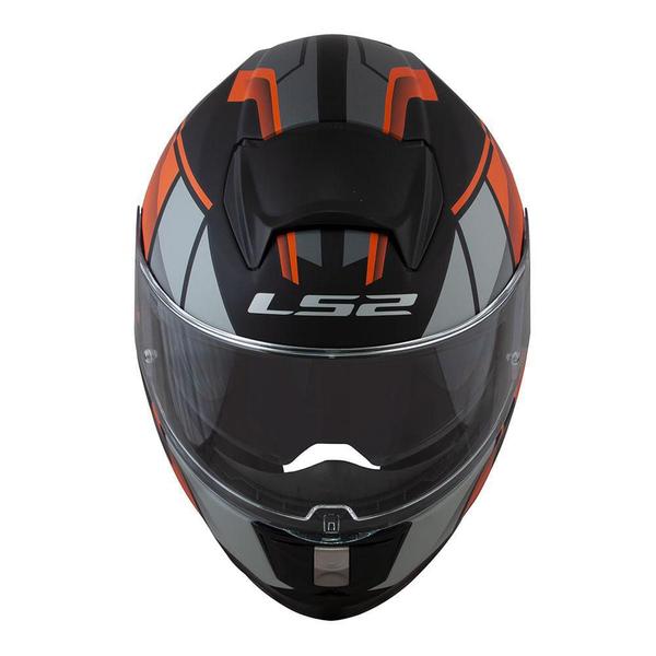 Imagem de Capacete Ls2 Cap Vector Ff397 Ft2 Matte Blk/Org/Silver 58/M