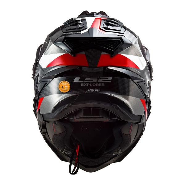 Imagem de Capacete Ls2 Explorer Carbon Frontier CInza e Vermelho