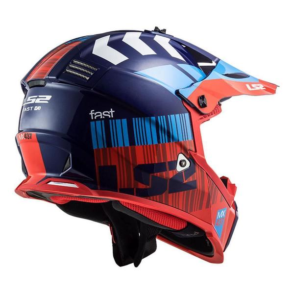 Imagem de Capacete Ls2 Fast Mx437 Xcode Vermelho 56/S