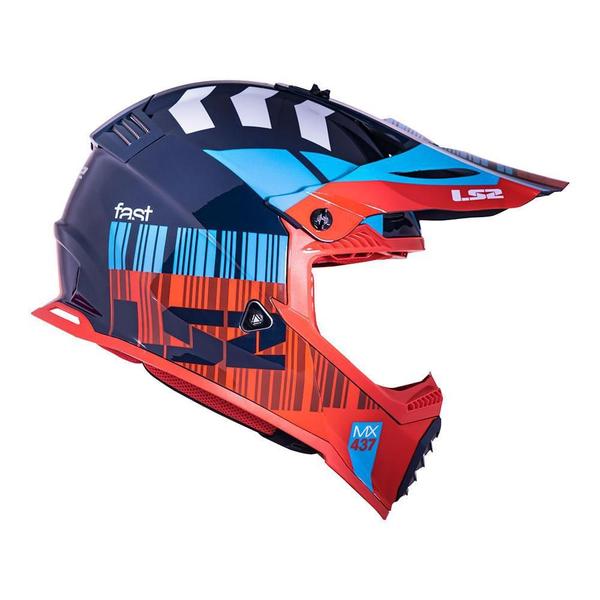 Imagem de Capacete Ls2 Fast Mx437 Xcode Vermelho 56/S