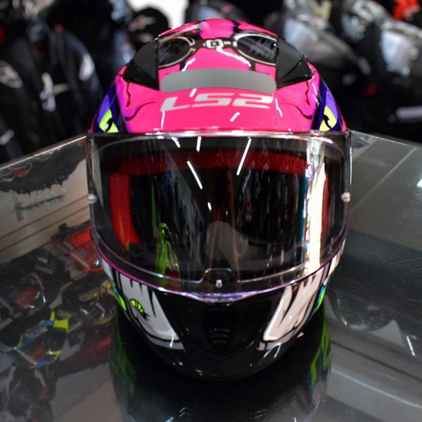 Imagem de Capacete Ls2 FF353 Badass Rosa Feminino Esportivo Moto