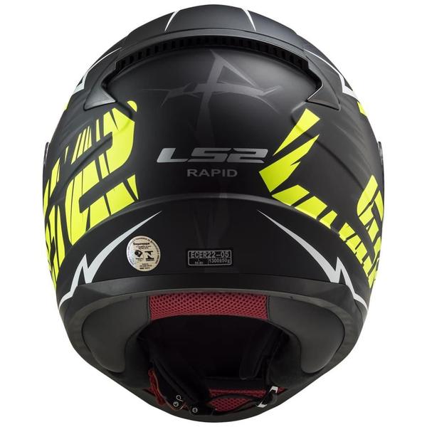 Imagem de Capacete Ls2 Ff353 Cromo Fosco Preto E Amarelo 62/Xl